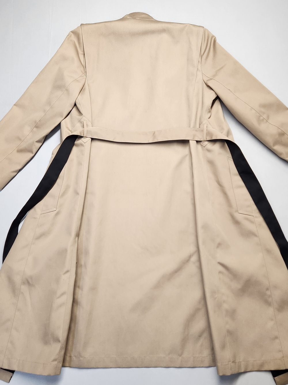 VTG 70's Misty Harbor Trench Coat Women 8 Petite Beige Belted ILGWU Made in USA